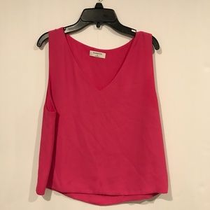 Aritzia Babaton Women's Pink Sleeveless Blouse